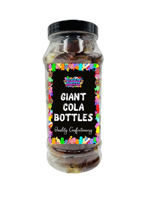 Delicious Giant Cola Bottles in a Retro Sweets Gift Jar