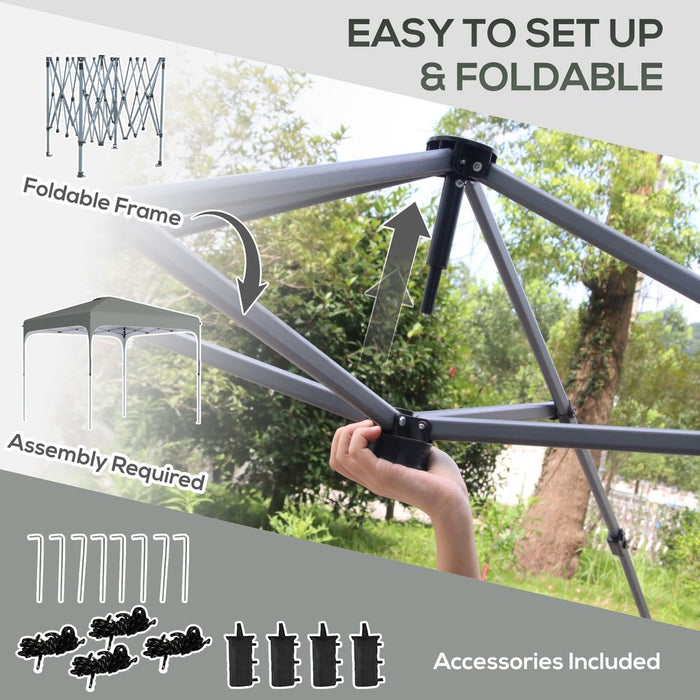 Premium 3x3M Pop Up Gazebo - Foldable Canopy Tent, Carry Bag+4 Legs - High Quality & Easy Setup