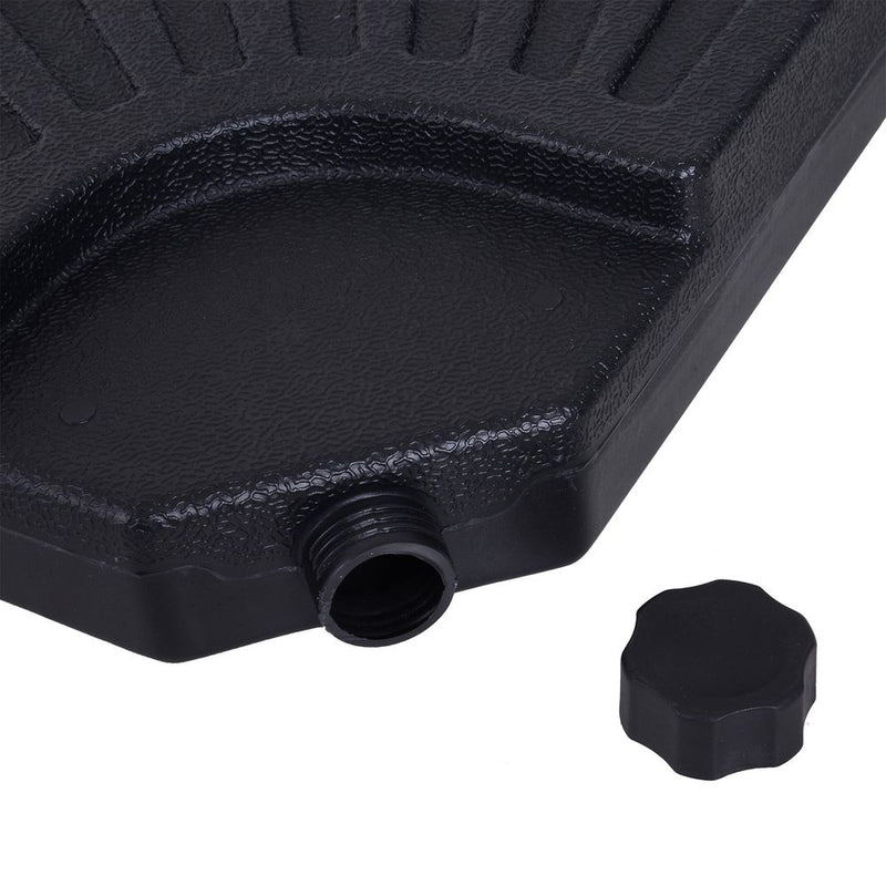 Portable Umbrella Base Stand Weights - Sand & Water Filled - Holds 13kg - HDPE Plastic - Outsunny