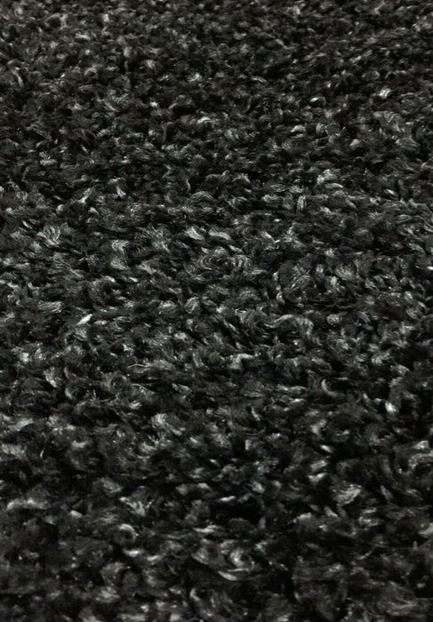 BLACK-GREY MIX Shaggy Rug 80x150 - High-Quality, Modern Style