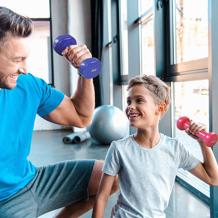 10kg Colorful Dumbbell Weights Set - Perfect for Home Exercising, Toning & Gymming!