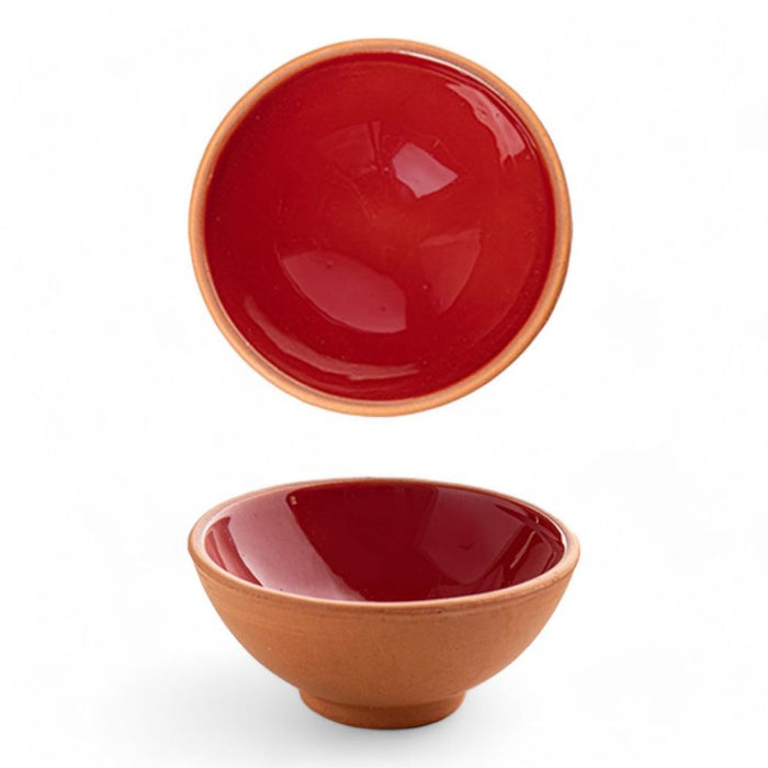 Handmade Ceramic Bowl Moroccan Red 8cm