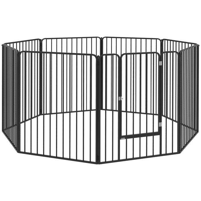 PawHut 100cm 8 Panel Heavy-Duty Dog Playpen - Create a Safe Haven for Your Small to Medium Dogs in Any Space!