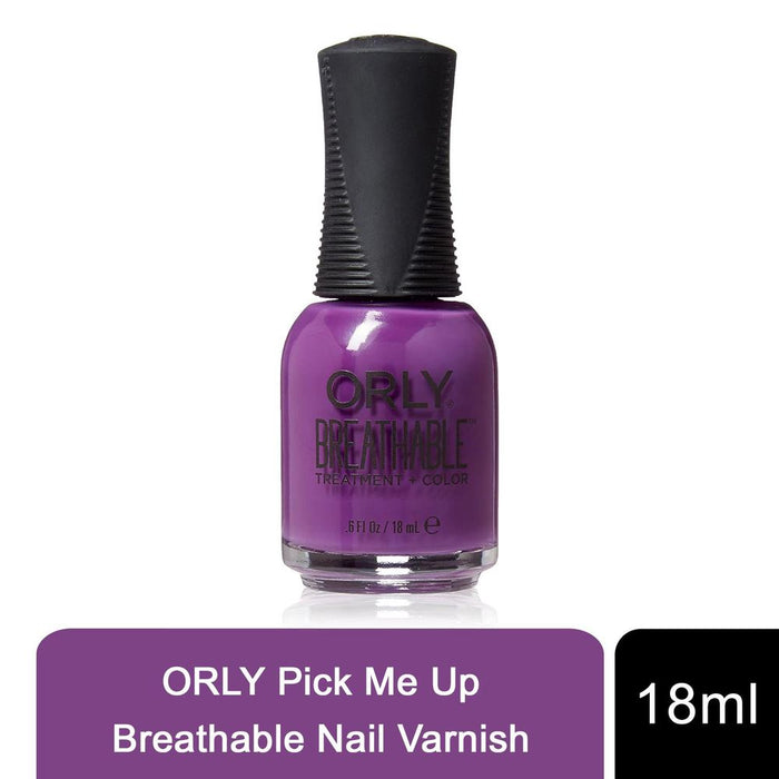 Orly Nail Polish Breathable Treatment + Colour - Purple, 18ml