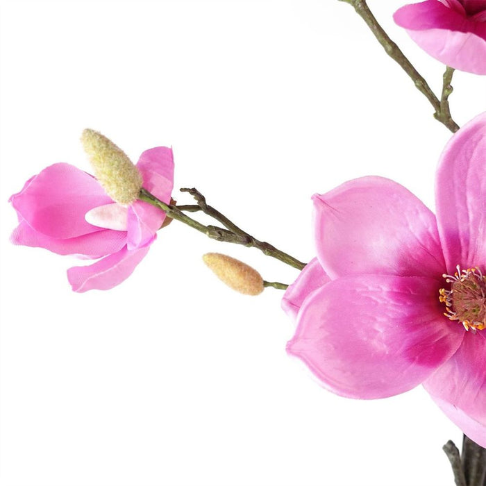 Premium 140cm Silk Magnolia Tree - Pink Blooms - Potted - High Quality