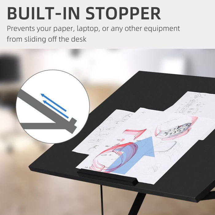 Vinsetto Adjustable Laptop Stand - Tilt Writing Desk Workstation with Stopper - High Quality