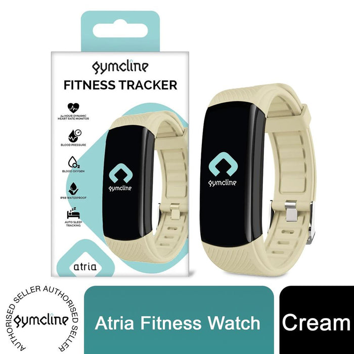 Gymcline Atria Fitness Tracker - 24H Activity Tracking, Cream - High-Quality Health Accessory