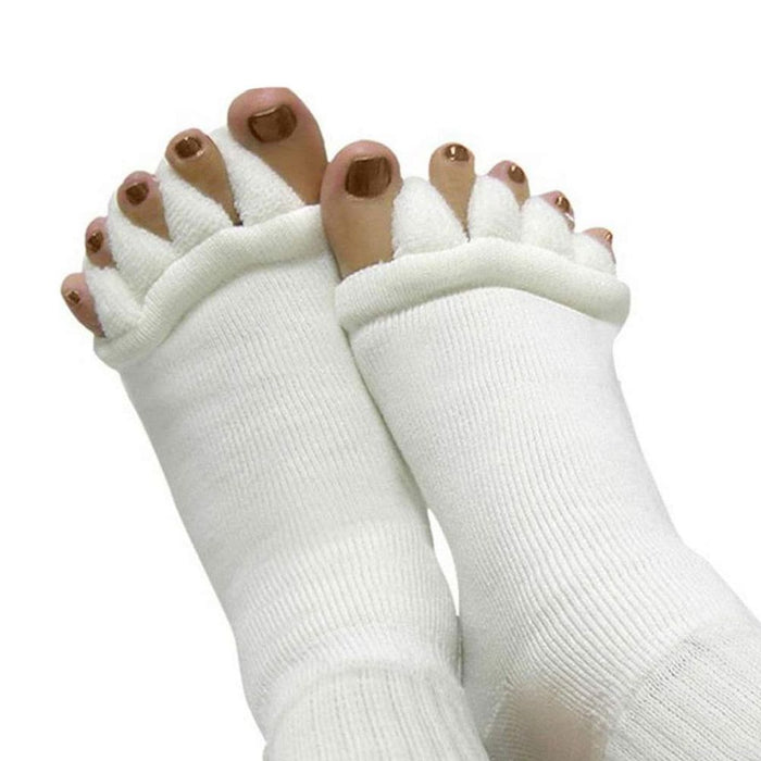 Premium Foot Alignment Socks | Relieve Foot Pain | White