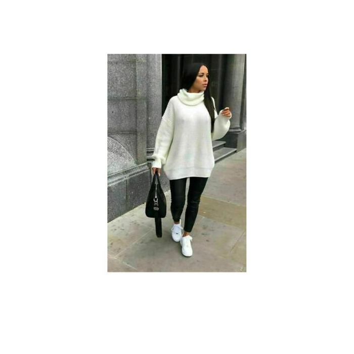 Ladies Polo Knitted Florecent Jumper