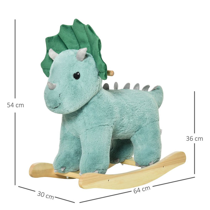 Premium Triceratops Ride-On Rocking Horse Toy - Top Quality, Ages 36-72 Months