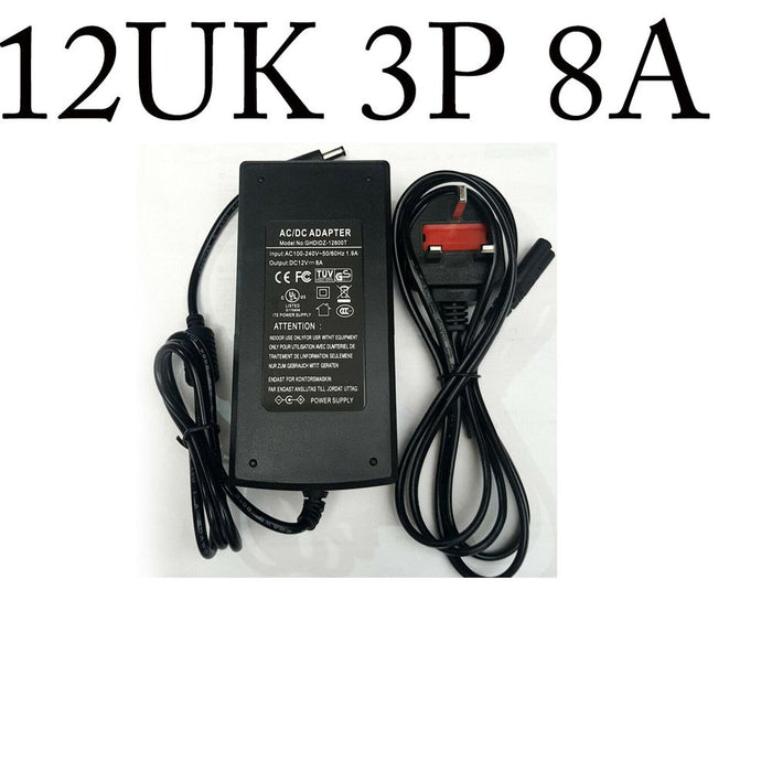 Premium Universal Power Adapter 100-240V to 12V AC/DC - UK Plug, Switching Power Supply - High Quality