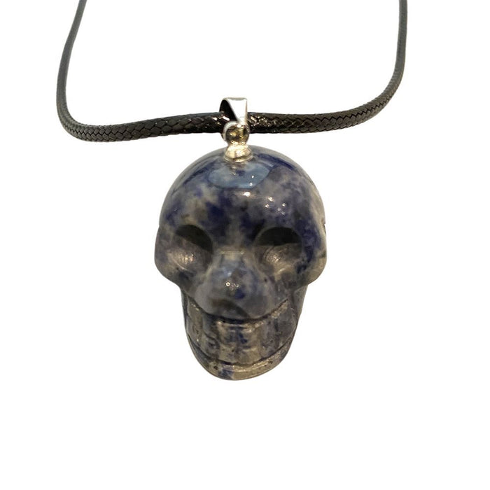 High Vibrational Crystal Skull Pendant - Enhance Energy & Healing