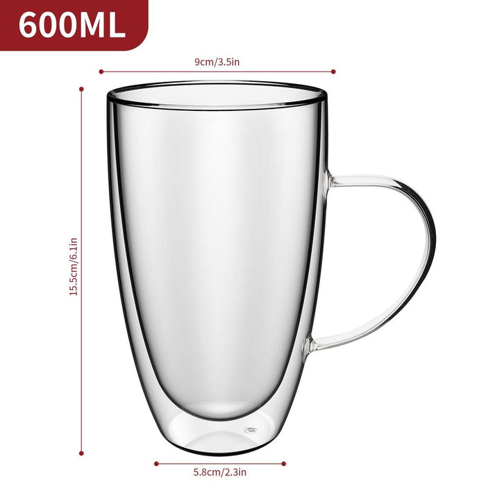 Ultimate Double Wall Glasses - VINSANI PIVANO 1010315. Perfect for Hot & Cold Drinks!