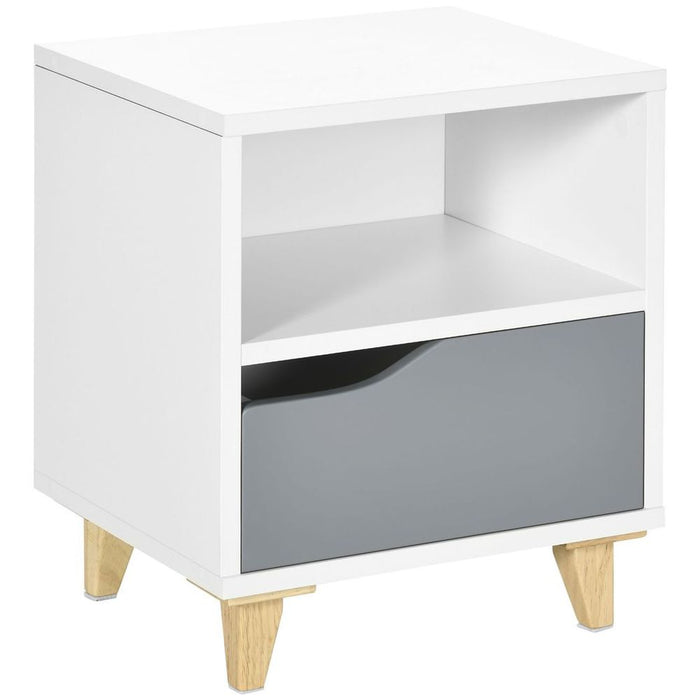 Modern Nightstand - 2-in-1 Storage Solution for Bedroom & Living Room