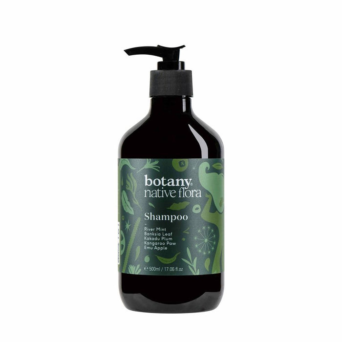 Botany Native Flora Shampoo 500ml - Cleanse, Hydrate, and Refresh with Antioxidant-rich Australian Extracts