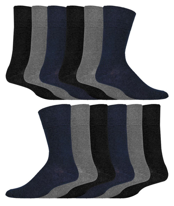 IOMI Footnurse - 12 Pairs Mens Diabetic Socks