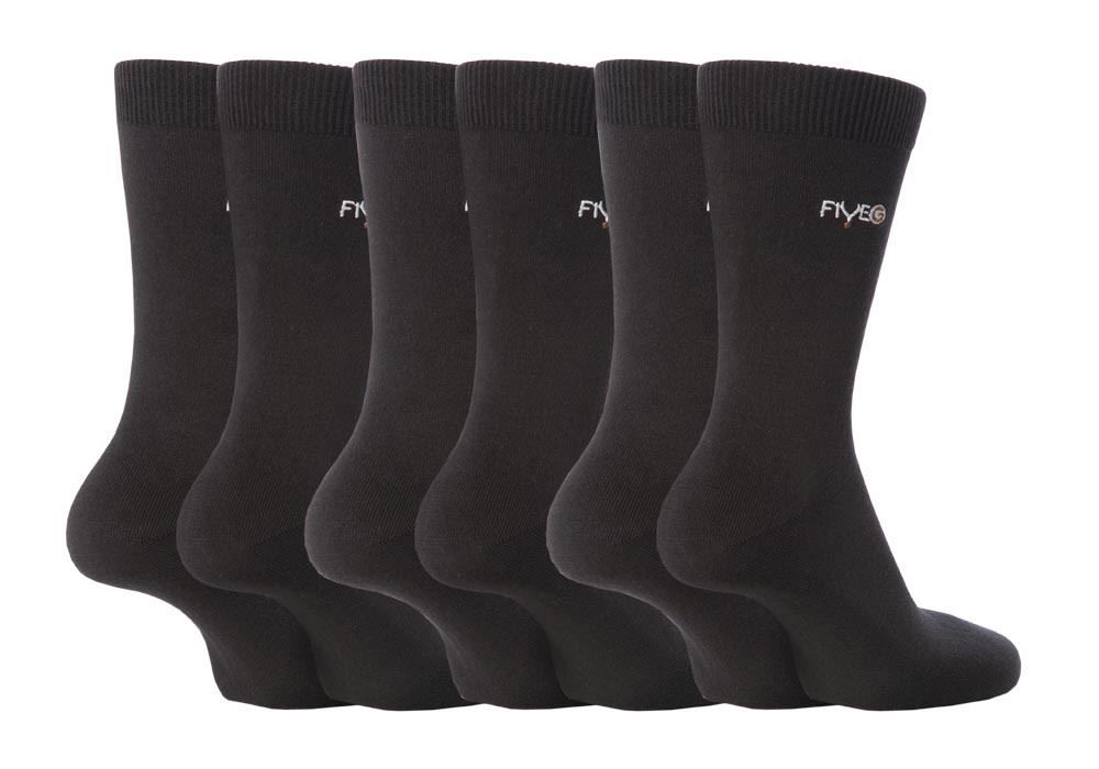 FiveG - 6 Pairs Mens Fairtrade Cotton Socks