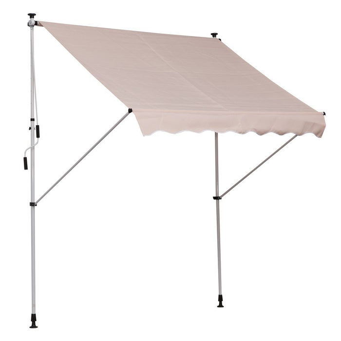 Adjustable Outdoor Aluminium Frame Awning - 2x1.5m, Weather-Resistant, Easy Installation