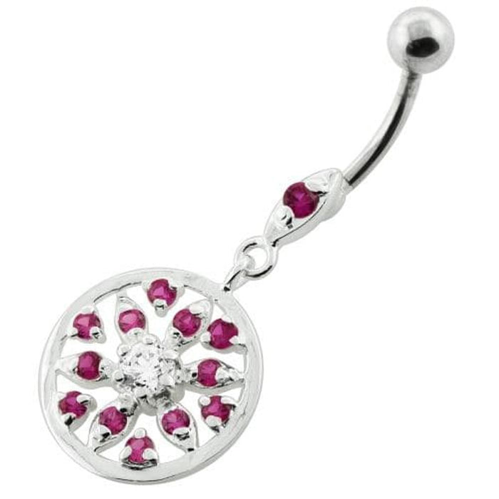 Jeweled Flower navel piercing