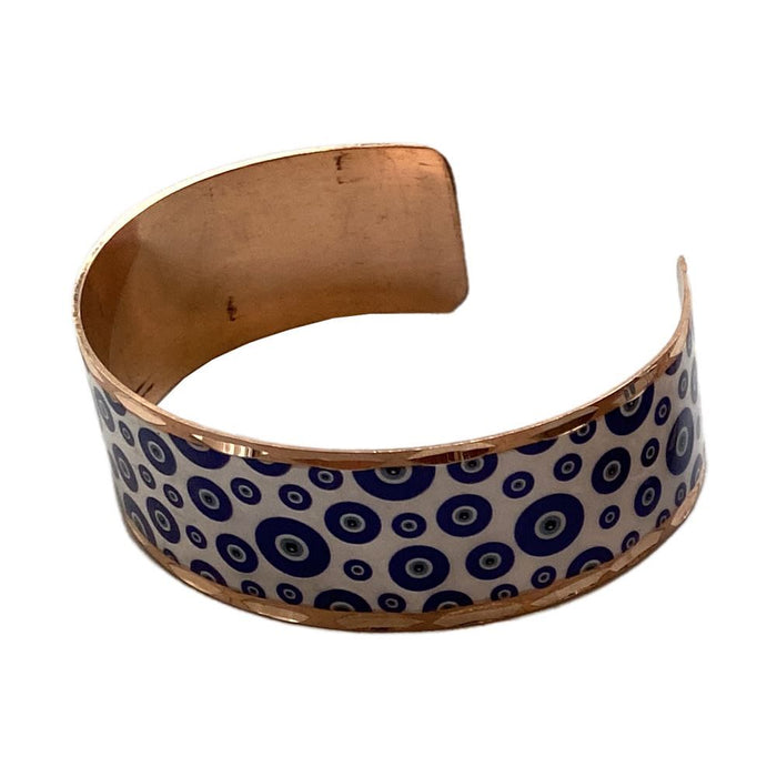 Good Luck Evil Eye Copper Cuff