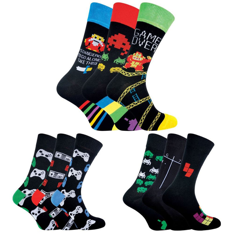 Sock Snob - 3 Pack Mens Gaming Socks