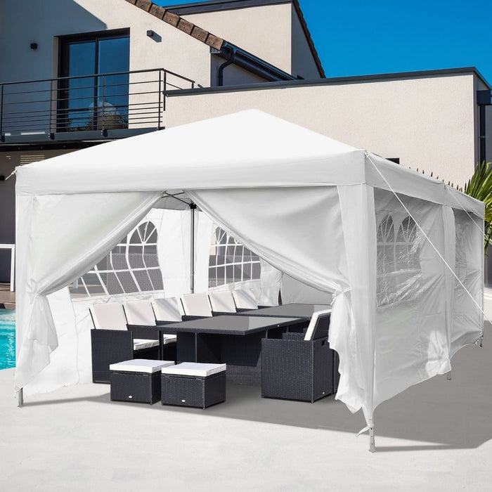 3x6m Garden Water Resistant Pop Up Gazebo Marquee Party Wedding Canopy Awning