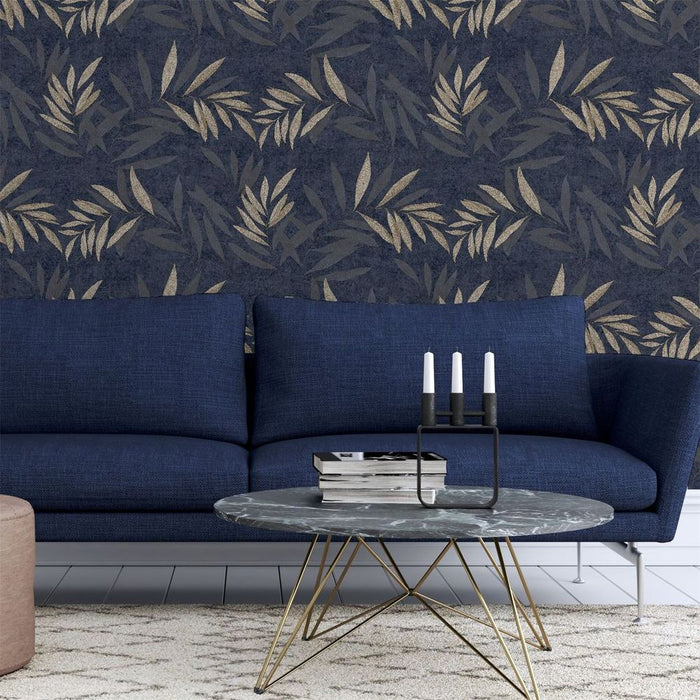 Exceptional Luxury Leaf Navy Champagne sw6