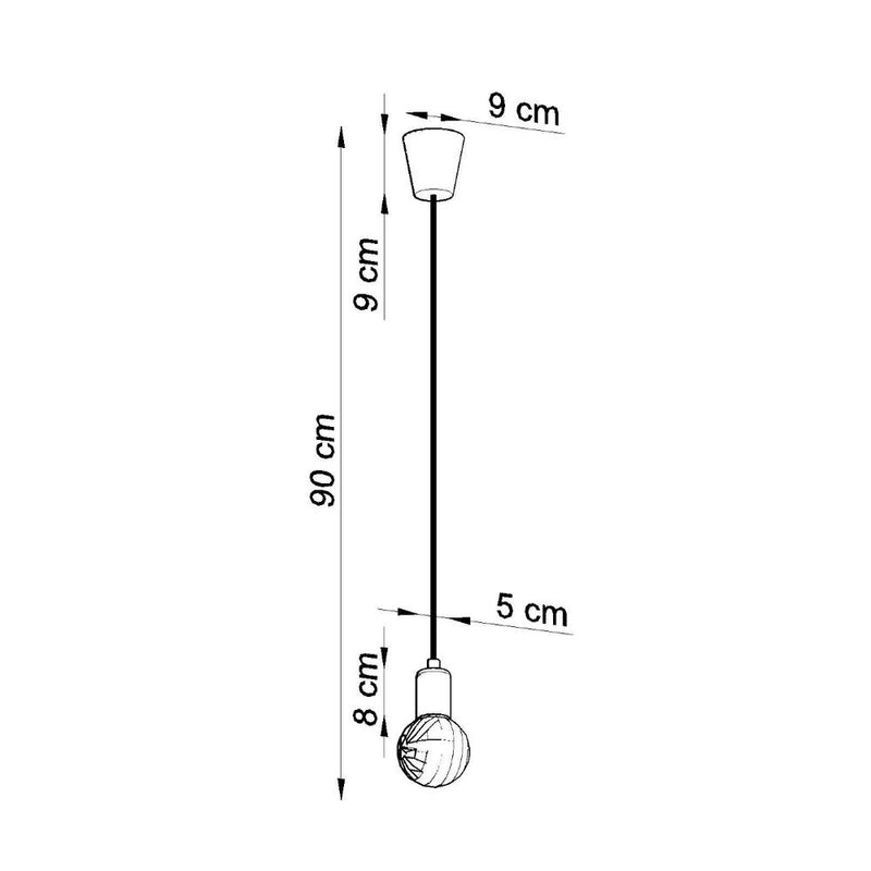 Diego Modern Pendant Lamp - High-Quality PVC - E27 Bulb