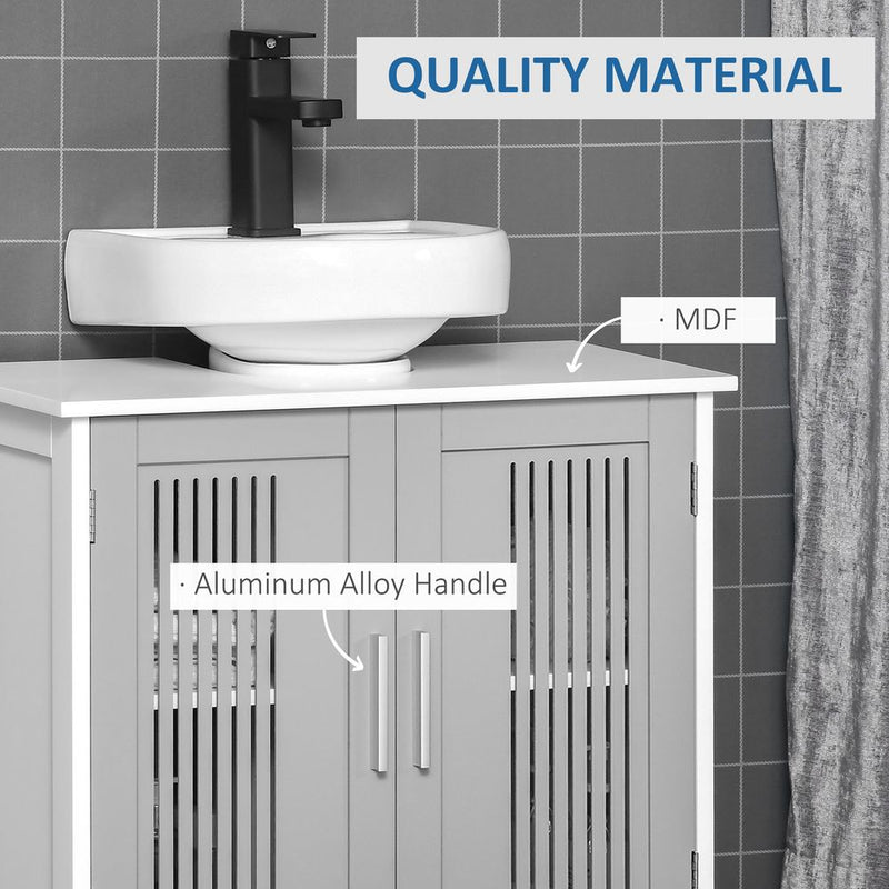 Premium Bathroom Vanity Unit, Space-Saving Under Sink Cabinet, Modern Design, White