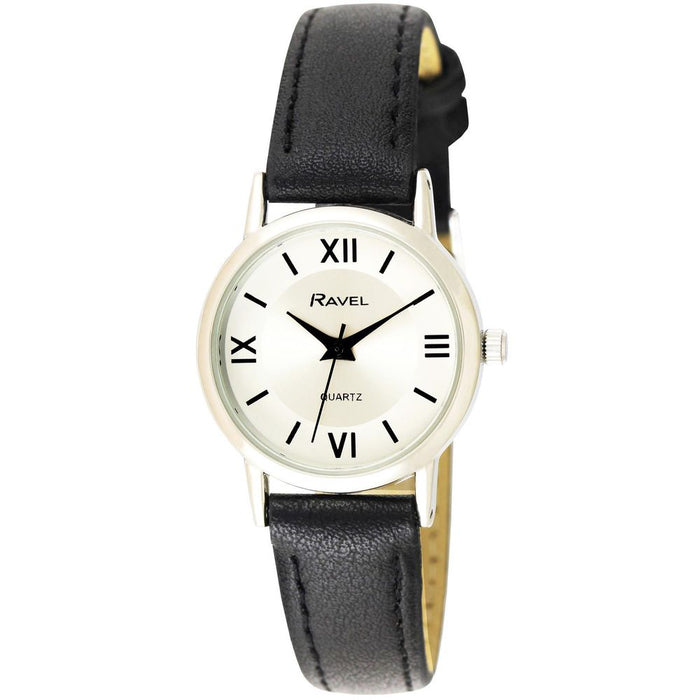 Ravel Ladies Classic Faux Leather Strap Watch R0105L - Multiple Colors Available