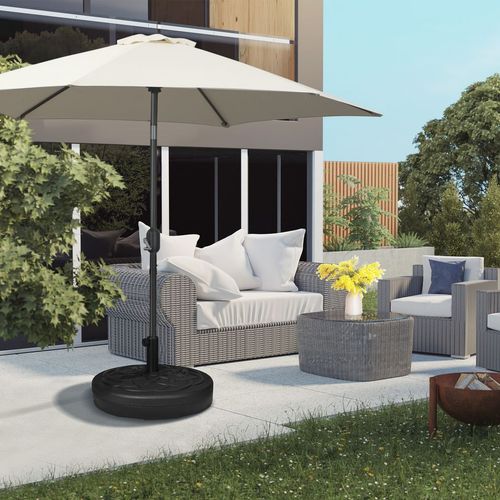 Garden Parasol Base Outdoor Market Umbrella Stand 25kg Water or 35kg Sand Filled