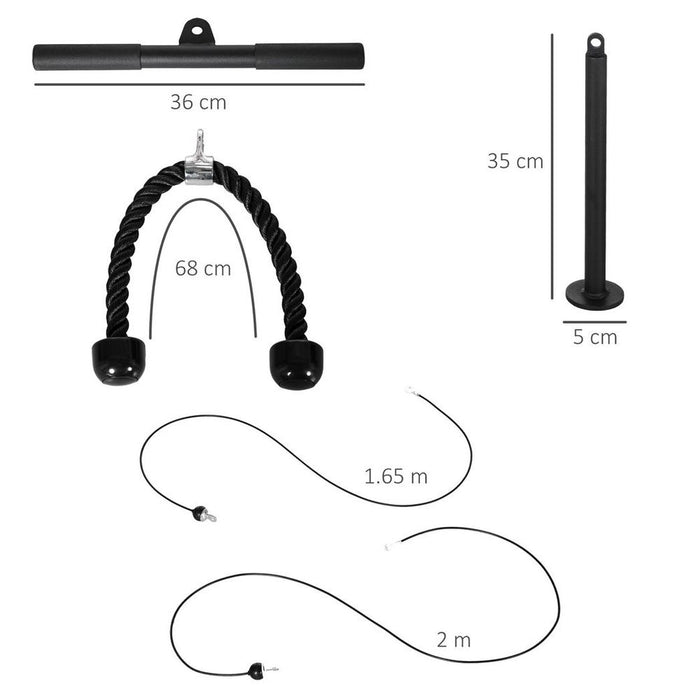 Cable Pulley System, DIY Loading Pin - High Quality, Versatile Workout Equipment