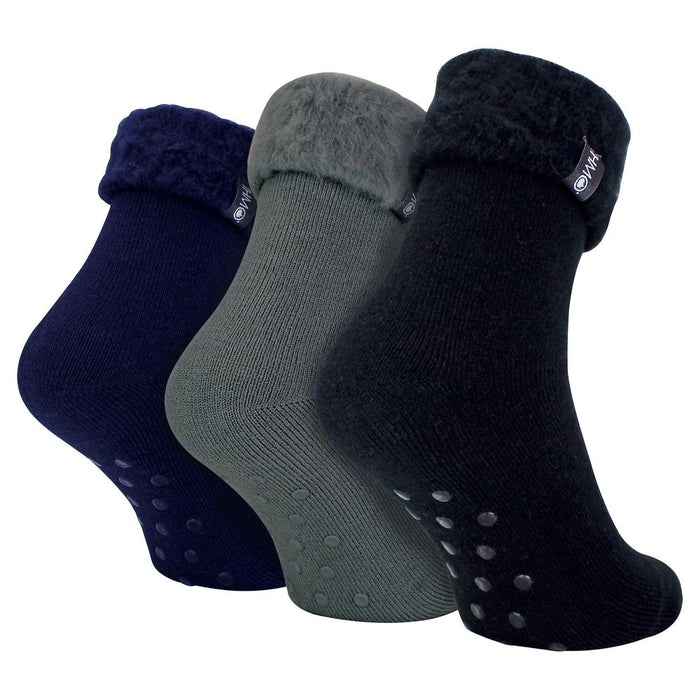 THMO - Mens 3 Pack Slipper Bed Socks