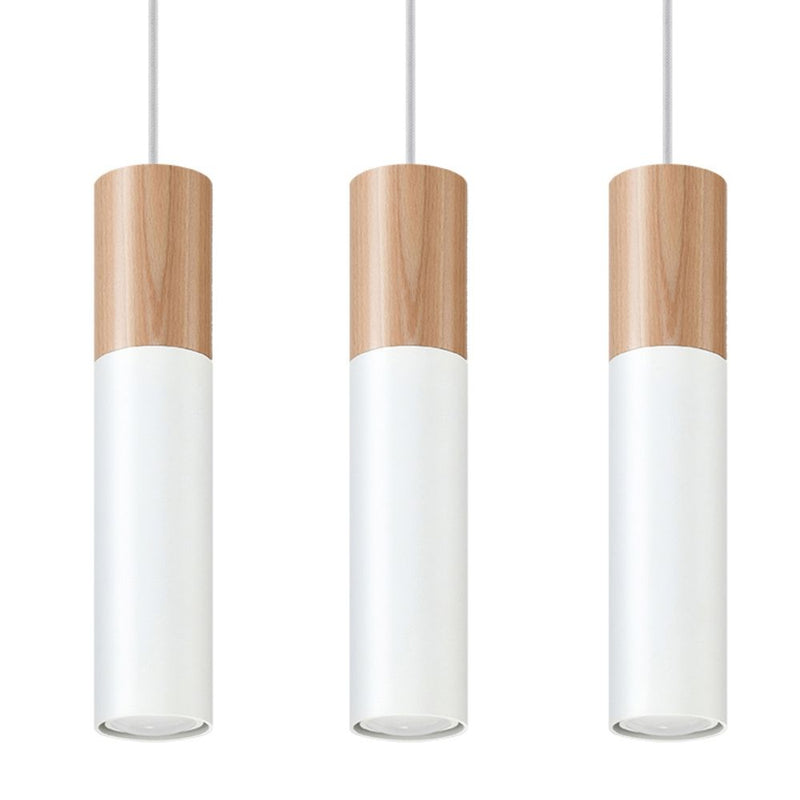 Pendant lamp steel, wood Pablo modern Design GU10
