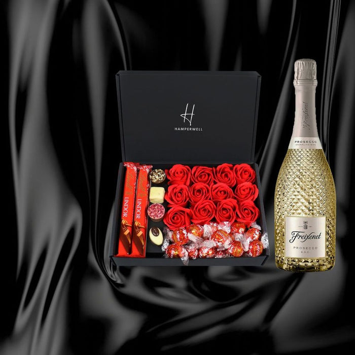 Lindt Lindor Ultimate Gift Hamper With Red Roses