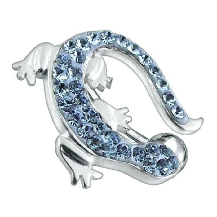 Fancy Jeweled Lizard Dangling Reverse Belly Ring