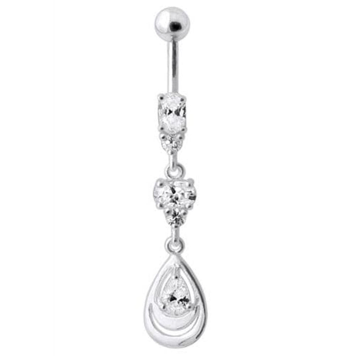 Fancy Jeweled Navel Belly Button Ring