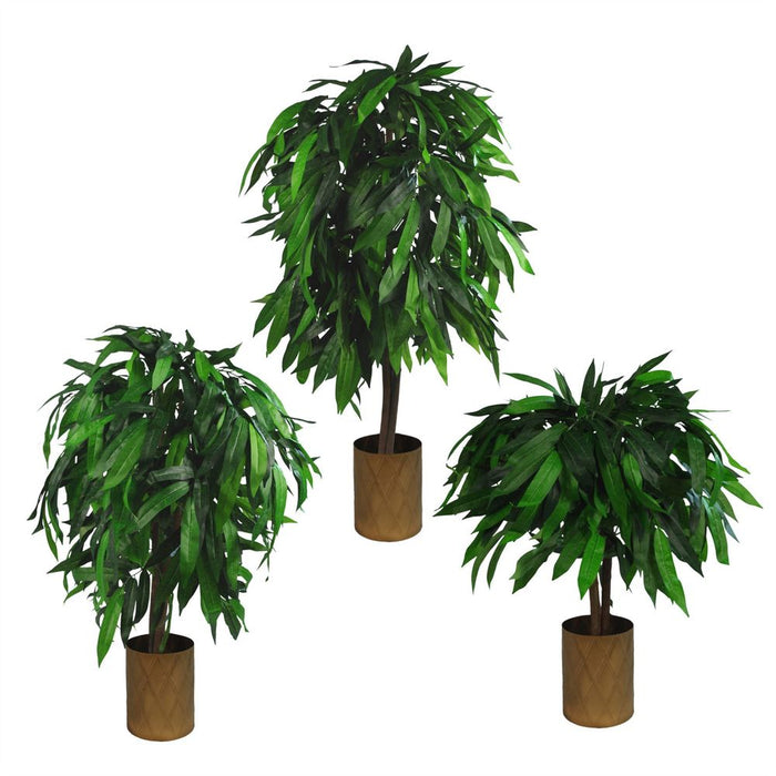 Large 80cm Tall Artificial Mango Tree: High-Quality, Realistic Foliage, Perfect for Any Space