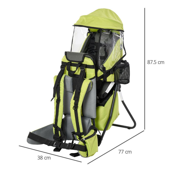 Baby Hiking Backpack Carrier Detachable Rain Cover for Toddlers HOMCOM