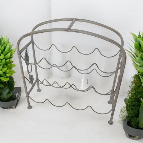 40CM 12 BOTTLE CREAM WINE HOLDER