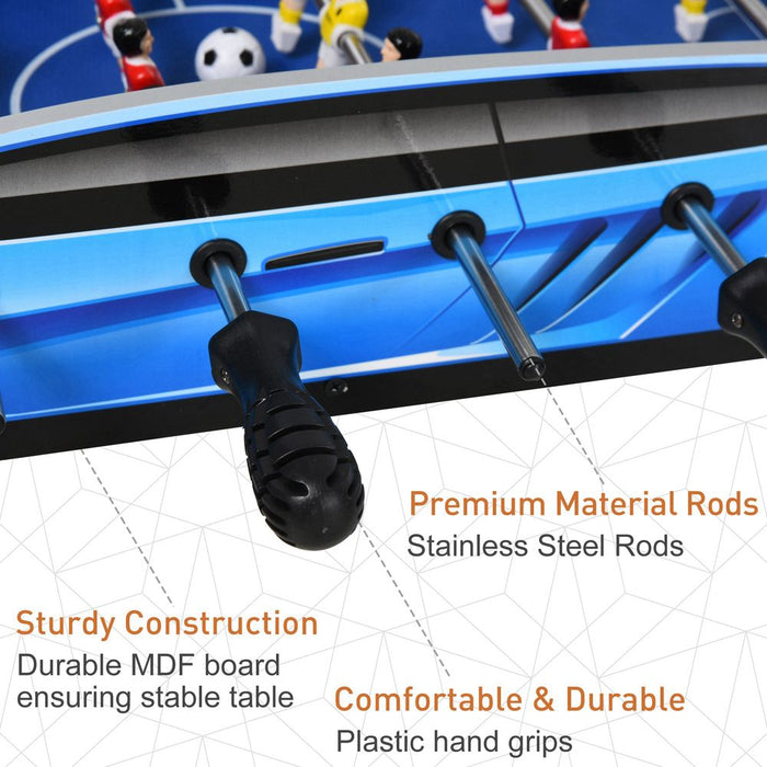 HOMCOM 29 Inch Mini Tabletop Football Foosball Gaming Table Play Fun Game Toy 74.5L x 36.1W x 12H CM