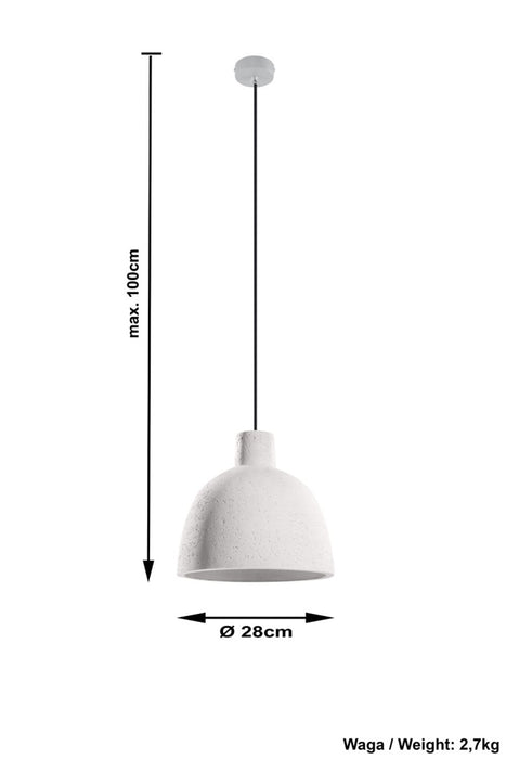 High-Quality Damaso Concrete Pendant Lamp - Modern Loft Design - LED - E27