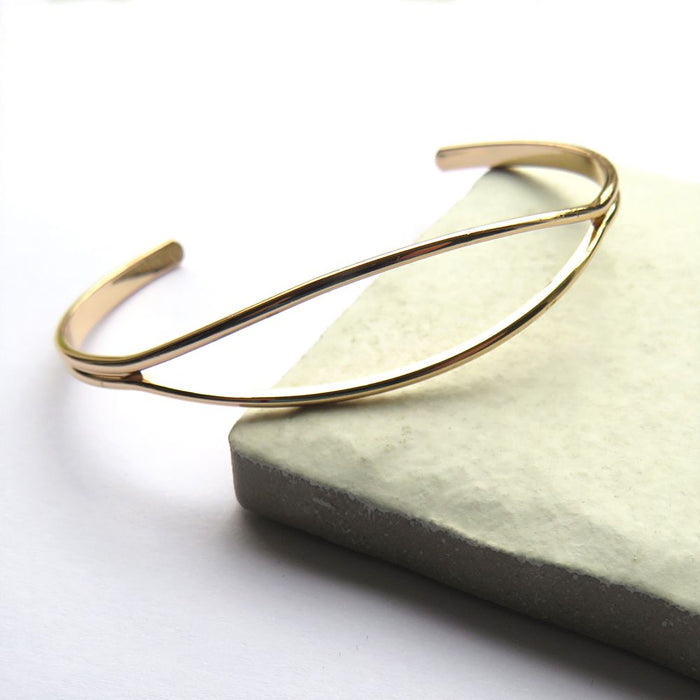 Golden Glam Open Bangle | High-Quality Jewelry