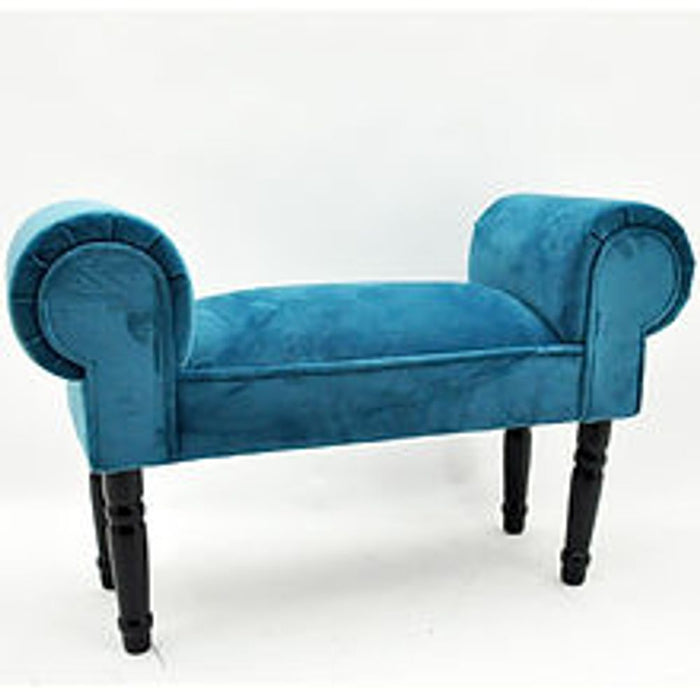 LUXURIOUS BLUE VELVET WINDOW SEAT - Comfort and Style Combined!