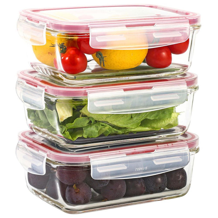 Vinsani 3pcs Boro Set 1010317: High-Quality Meal Prep & Leftover Storage Solution