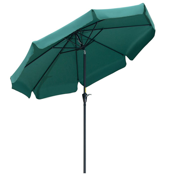 Premium 2.66m Patio Umbrella - Top-Quality Garden Shade, Green - Buy with Confidence!