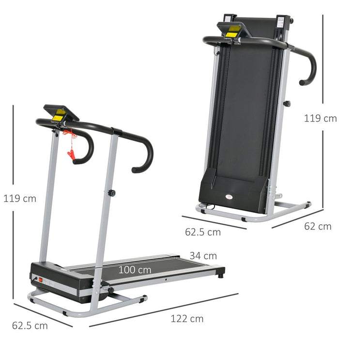 Ultimate Fitness Solution: 1.25HP Electric Treadmill! Foldable, Durable, High Quality. Stay Fit at Home with HOMCOM.