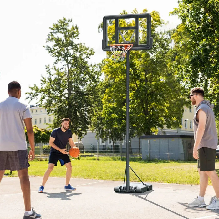 Pro-Grade Adjustable Basketball Hoop Stand | 231-305cm Height | Moving Wheels