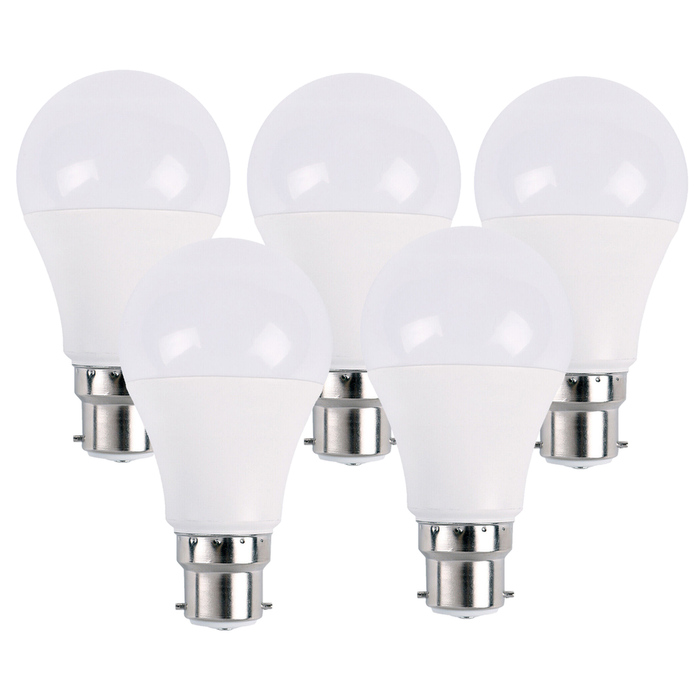 B22 5W Energy Saving Warm White LED Light Bulbs A60 B22 Screw-in non dimmable bulbs