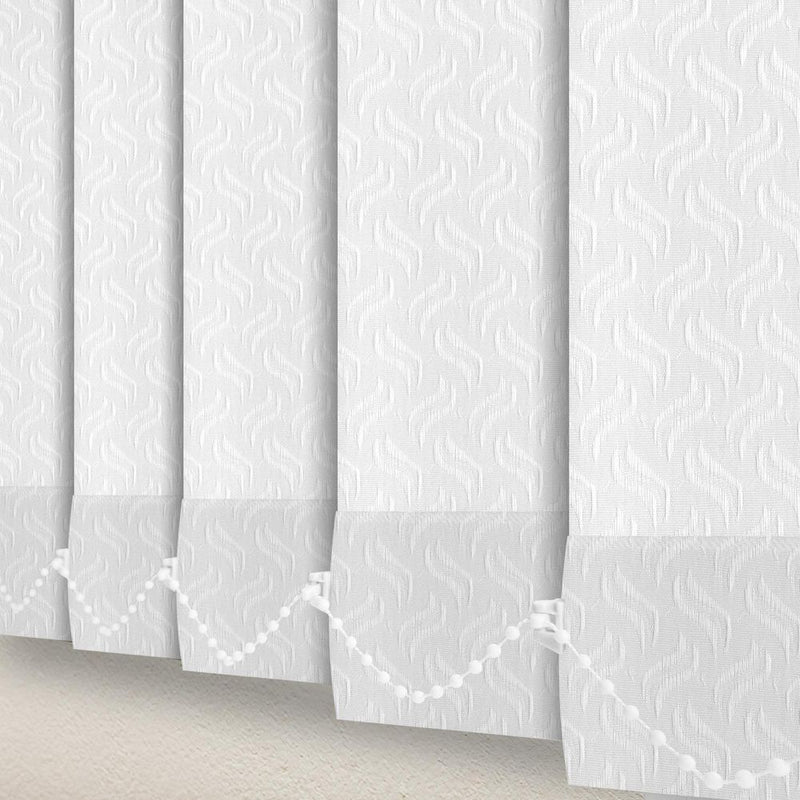 Dolphin White Vertical Blind Slats Replacement - 89mm/1700mm - High Quality (J8197)